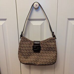 Vintage Fendi Zucchino Shoulder Bag (Unused)
